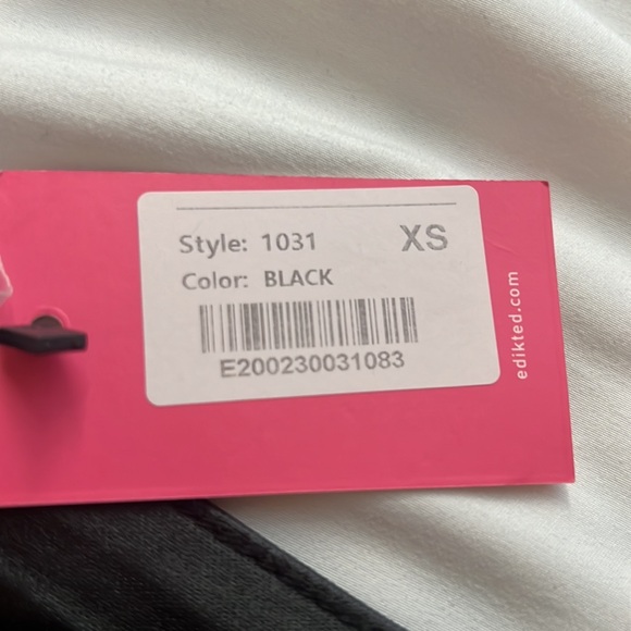 NWT EDIKTED Black Luna Faux Leather Flare Pants! - Picture 7 of 7